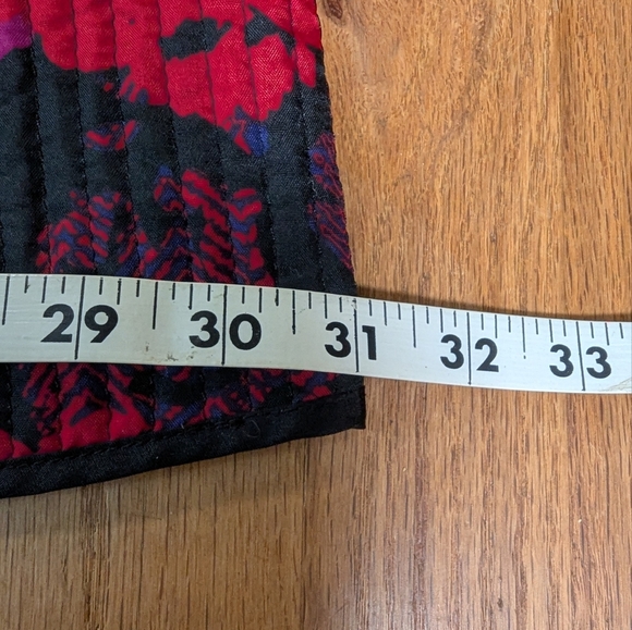 Catherines 3X Quilted Floral Jacket 🌺 Bold Red & Magenta Statement Coat 26/28W - Picture 6 of 11